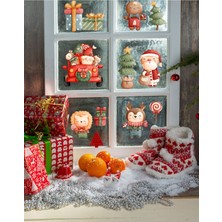 Wallhuman Yılbaşı-Noel Hayvanları Çocuk Odası Cam ve Duvar Stickerı