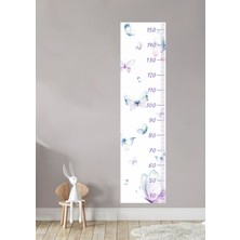 Wallhuman Kelebek Boy Ölçer Çocuk Odası Duvar Stickerı