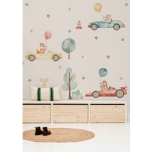 Wallhuman Racing Cars Çocuk Odası Duvar Stickerı