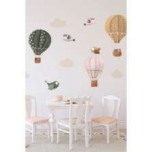 Wallhuman Retro Birds Çocuk Odası Duvar Stickerı