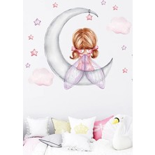 Wallhuman Ayda Peri Kızı Çocuk Odası Duvar Stickerı