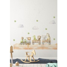 Wallhuman Safari Express Çocuk Odası Duvar Stickerı