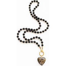 THEIA GemWorks Arinna – Oniks ve Hematit Taşı Kolye