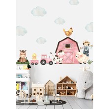 Wallhuman Çiftlik Hayvanları Çocuk Odası Duvar Stickerı