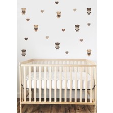 Wallhuman Teddy Bear Çocuk Odası Duvar Stickerı