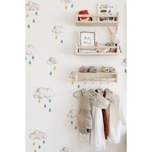 Wallhuman Yağmur Bulutları Duvar Stickerı
