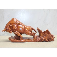 Ronanna Buğz Polyester Boğa Figürü Şaraplık