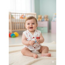 Zerva Queen Nakışlı Kız Bebek Yeleği