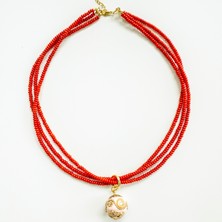 THEIA GemWorks Vesta – Mercan  Kolye