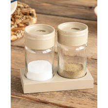 English Home Greta Cam 2'li Tuzluk - Biberlik 105 ml Koyu Bej  (13.11.2025)