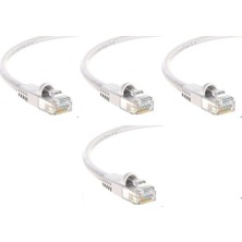 S-Link 20 Cm Cat6 Gri 23AWG RJ45 Lan Kablosu Uçları Hazır Takılı Bilgisayar Modem Internet Ethernet 100/1000 Mbps Kablosu