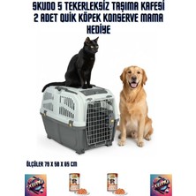 Xemu Mps Skudo 5 Tekerleksiz Taşıma Kafesi 2 Adet Quik Köpek Konserve