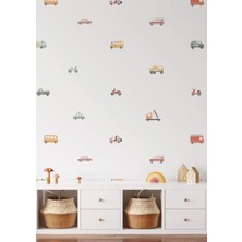 Wallhuman Ulaşım Araçları Çocuk Odası Duvar Stickerı