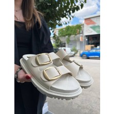 LTG Nova Kbtx-1 Kuback Bej Günlük Kadın Terlik