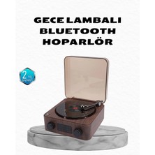 Ronanna Buğz Gece Lambası Bluetooth Hoparlör Dijital Saat Çok Fonksiyonlu Su Dalgası Işıklı