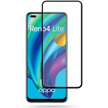 Kılıftech Oppo Reno 4 Lite Zore Kenarları Kırılmaya Dayanıklı Cam Ekran Koruyucu