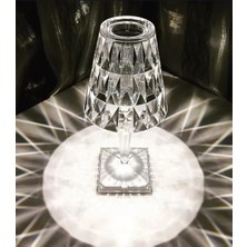 Ronanna Buğz Kristal Abajur LED Kumandalı ve Dokunmatik Masa Lambası