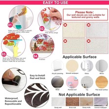 Ronanna Buğz Tropikal Bitkiler Duvar Stickerı Model A