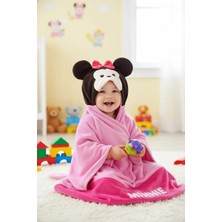 Miniso Disney Lisanslı Tsum Tsum Serisi Kapüşonlu Battaniye (Minnie Mouse)
