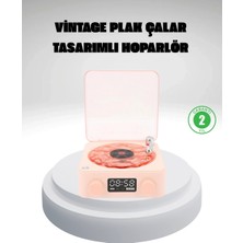 Ronanna Buğz Gece Lambası Stereo Bluetooth Hoparlör Dijital Saat Su Dalgası Efektli 3-Ü-1 Cihaz