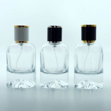 Boş Parfüm Şişesi 50 ml Mount(Dağ) (10 Adet) (Sprey Aparat Ile Kapatılır-Kolay Kapama) Boş Şişe
