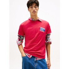 Tommy Hilfiger Erkek Kırmızı S/s Tişört