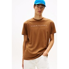 Tommy Hilfiger Erkek Kahverengi S/s Tişört
