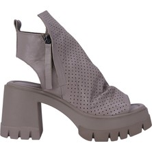 Albini 26101209 Hakiki Deri Kadın Topuklu Sandalet