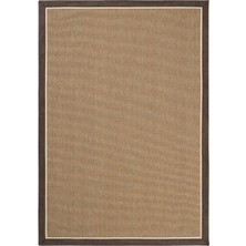 Cool Halı Madrid Art 03 Balkon Halısı Hasır Doku Mutfak Halısı Çift Bordürlü Ithal Sisal Halı Yolluk