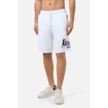 Boxeur Des Rues White Shorts With Logo White
