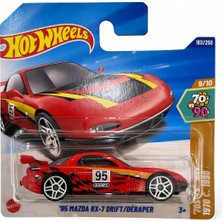 Hot Wheels 95 Mazda Rx-7 Drift / Deraper 1/64 Ölçekli Metal Araba Gerçekçi Detaylar ile