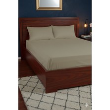 Favora %100 Pamuk Ranforce Premium Çift Kişilik Çarşaf Seti - Bej