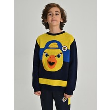 Fenerium Çocuk Trıbun Jakarlı Yellow Sweat