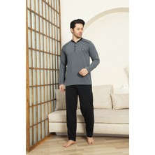 Enisena Erkek %100 Pamuklu Pijama Takımı-3 DÜĞMELI-12440