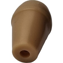 MorPerde Ahşap Jaluzi Perde Sütlü Kahve Plastik Püskül