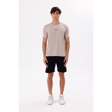 Yumuşak Jarse Kumaşlı Bisiklet Yaka Rahat Kalıp Nefes Alabilen Temel Parça Tişört