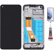 Yedcom Samsung A11 A115F Çıtalı Uyumlu Ekran Lcd Dokunmatik B7000 15ML Yapıştırıcı ve Kırılmaz Cam ile beraber Yc