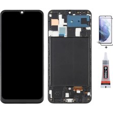 Yedcom Samsung A50 A505F Çıtalı Uyumlu Ekran Lcd Dokunmatik B7000 15ML Yapıştırıcı ve Kırılmaz Cam ile beraber Yc
