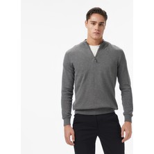 Nautica Erkek Gri Classic Fit Kazak S57104T.00E