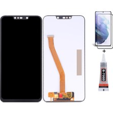 Yedcom Huawei Mate 20 Lite Uyumlu Ekran Lcd Dokunmatik B7000 15ML Yapıştırıcı ve Kırılmaz Cam ile beraber Yc