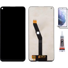 Yedcom Huawei P40 Lite E Uyumlu Ekran Lcd Dokunmatik B7000 15ML Yapıştırıcı ve Kırılmaz Cam ile beraber Yc