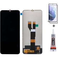 Yedcom Oppo Realme C21 Uyumlu Ekran Lcd Dokunmatik B7000 15ML Yapıştırıcı ve Kırılmaz Cam ile beraber Yc