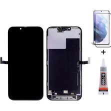Yedcom Iphone 13 Pro Oled Uyumlu Ekran Lcd Dokunmatik B7000 15ML Yapıştırıcı ve Kırılmaz Cam ile beraber Yc