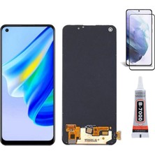 Yedcom Oppo Reno 7 Lite Oled Uyumlu Ekran Lcd Dokunmatik B7000 15ML Yapıştırıcı ve Kırılmaz Cam ile beraber Yc
