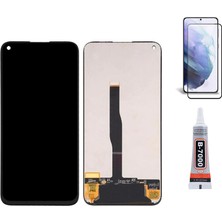 Yedcom Huawei P40 Lite Uyumlu Ekran Lcd Dokunmatik B7000 15ML Yapıştırıcı ve Kırılmaz Cam ile beraber Yc