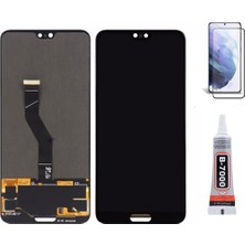 Yedcom Huawei P20 Pro Uyumlu Ekran Lcd Dokunmatik B7000 15ML Yapıştırıcı ve Kırılmaz Cam ile beraber Yc