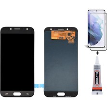 Yedcom Samsung J7 2017 J720 SİYAH Uyumlu Ekran Lcd Dokunmatik B7000 15ML Yapıştırıcı ve Kırılmaz Cam ile beraber Yc