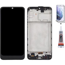Yedcom Samsung M21 M215F Çıtalı Uyumlu Ekran Lcd Dokunmatik B7000 15ML Yapıştırıcı ve Kırılmaz Cam ile beraber Yc