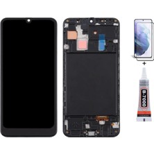 Yedcom Samsung A30 A305F Çıtalı Uyumlu Ekran Lcd Dokunmatik B7000 15ML Yapıştırıcı ve Kırılmaz Cam ile beraber Yc