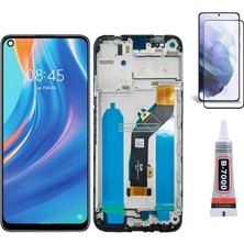 Yedcom Tecno Spark 7 Pro Çıtalı Ekran Lcd Dokunmatik B7000 15ML Yapıştırıcı ve Kırılmaz Cam ile beraber Yc